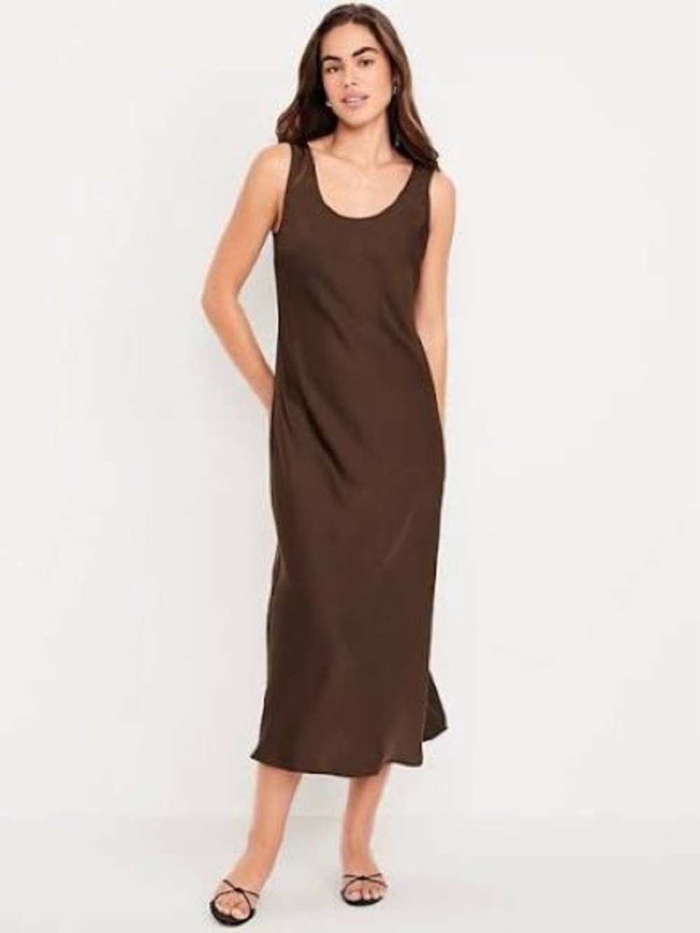 Old Navy Chocolate Brown Sleeveless Dress